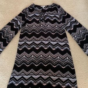 a-line long sleeve sun dress